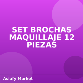 Set Brochas Maquillaje 12 Piezas