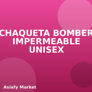 Chaqueta Bomber Impermeable Unisex