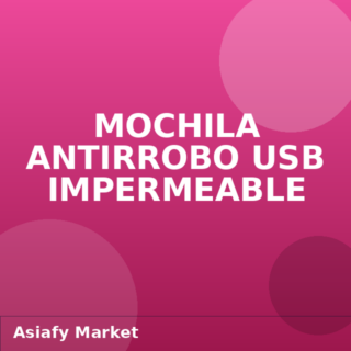 Mochila Antirrobo USB Impermeable